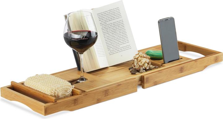 Bath tray bamboo (107.5 x 23 x 19 cm)