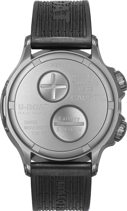 Actual product image U-Boat 8838/A Capsoil Doppiotempo SS GMT 45mm 10ATM (Analogue wristwatch, 45 mm)