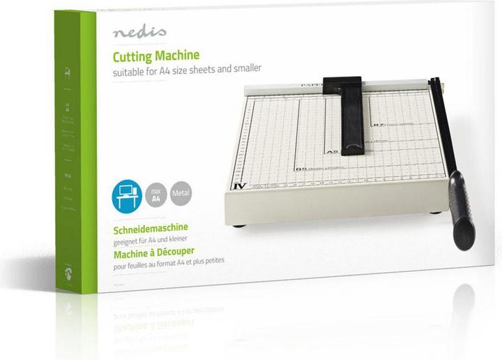 Actual product image Nedis KÖNIG - Paper cutter - Size A4 - With safety lock - Suitable for A4 and (8 Sheets, A4)