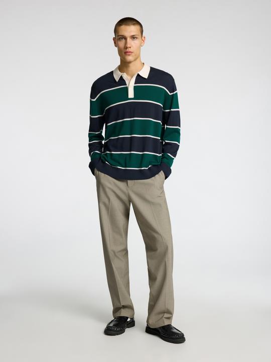 Actual product image Selected Homme 100% Merinowoll Langarm-Poloshirt (XL)