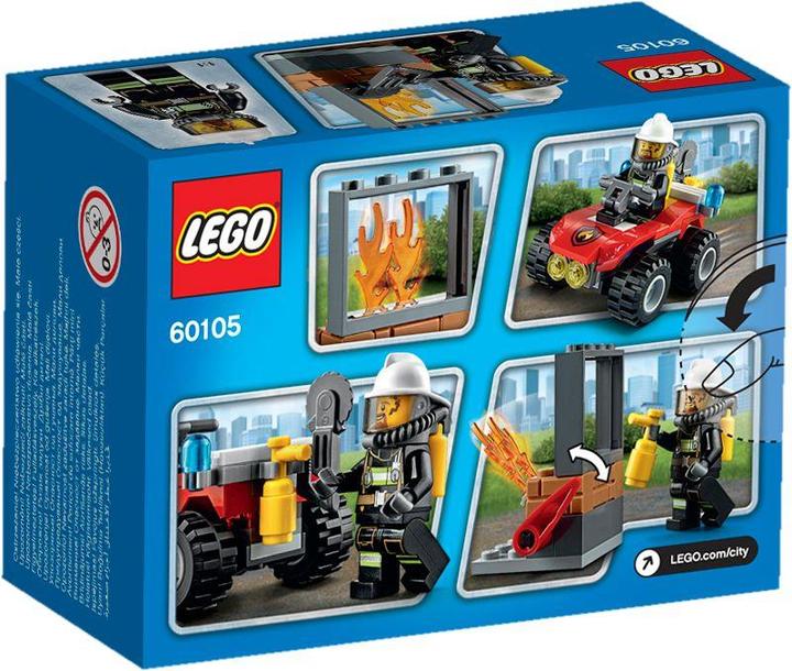 Image du produit LEGO City Le 4x4 des pompiers (60105, LEGO City)