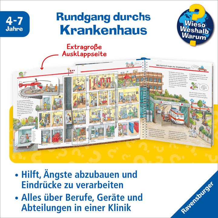 Produktbild Ravensburger Was passiert im Krankenhaus? (Deutsch, Andrea Erne, Marion Kreimeyer-Visse, 2015)