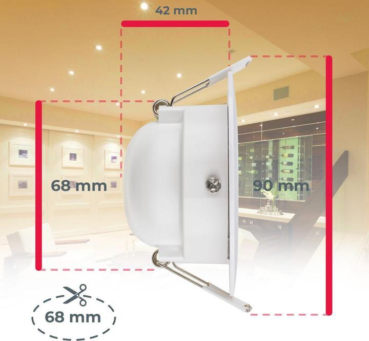 Immagine prodotto B.K.Licht Set di 6 luci da incasso a LED, IP65, bianco, 6xLED/4.9W (480 lm)