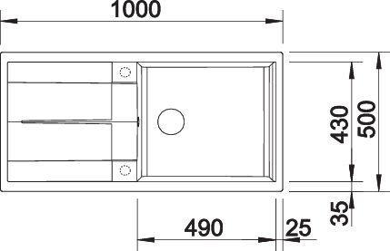 Produktbild Blanco Metra XL 6 S (Einbauspüle, 50 cm, 50 cm)