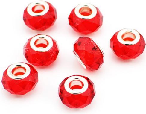 Produktbild Hermex Bead versilbert 925 - Silbrig Rot (Silber 925, Acrylglas)