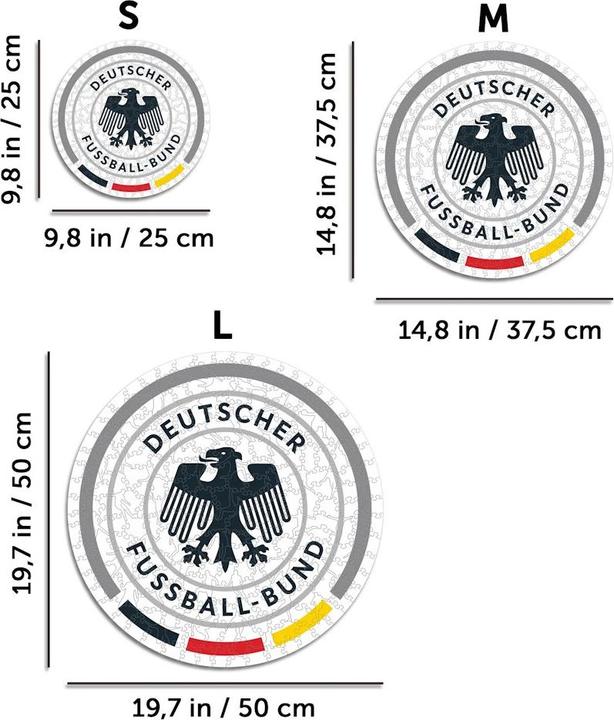 Produktbild Iconic Deutscher Fussball-Bund (DFB) - Logo - Holz Puzzle Grösse S (150 Teile) (150 Teile)