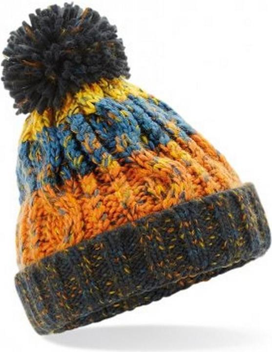 Actual product image Beechfield Junior corkscrew bobble hat (One size)