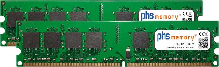 Produktbild PHS-memory 4GB (2x2GB) Kit RAM Speicher für Acer Aspire G7700 DDR2 UDIMM 800MHz PC2-6400U (Acer Aspire G7700, 2 x 2GB)