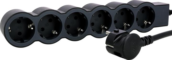 Actual product image Legrand Flat socket strip 6x socket, 1.5 metre cable Black 694558 (6 x, CEE 16/5, 1.50 m)