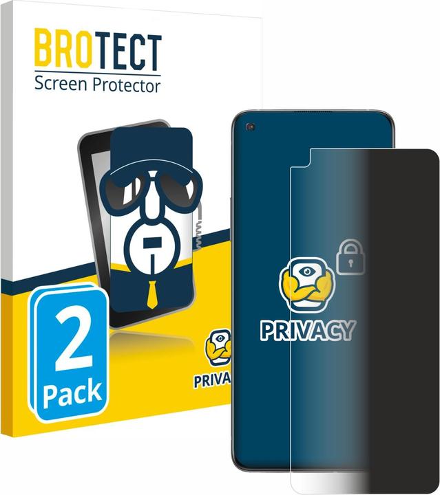 Produktbild BROTECT Sichtschutzfolie Anti-Spy Privacy Folie Blaulicht-Schutz (2 Stück, OnePlus 8T)