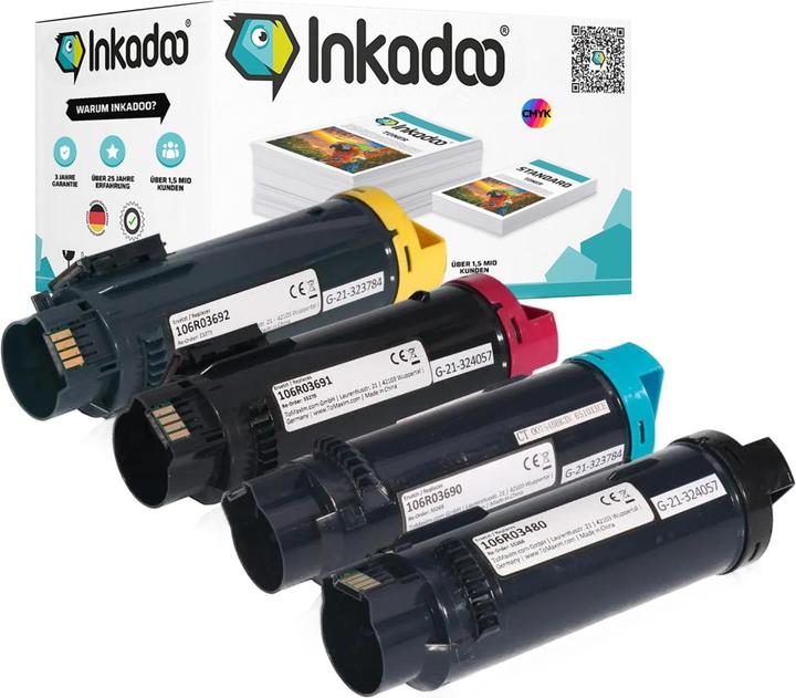 Immagine prodotto Inkadoo Toner compatibile per Xerox WorkCentre 6515 DNIS (M, Y, FC, C)