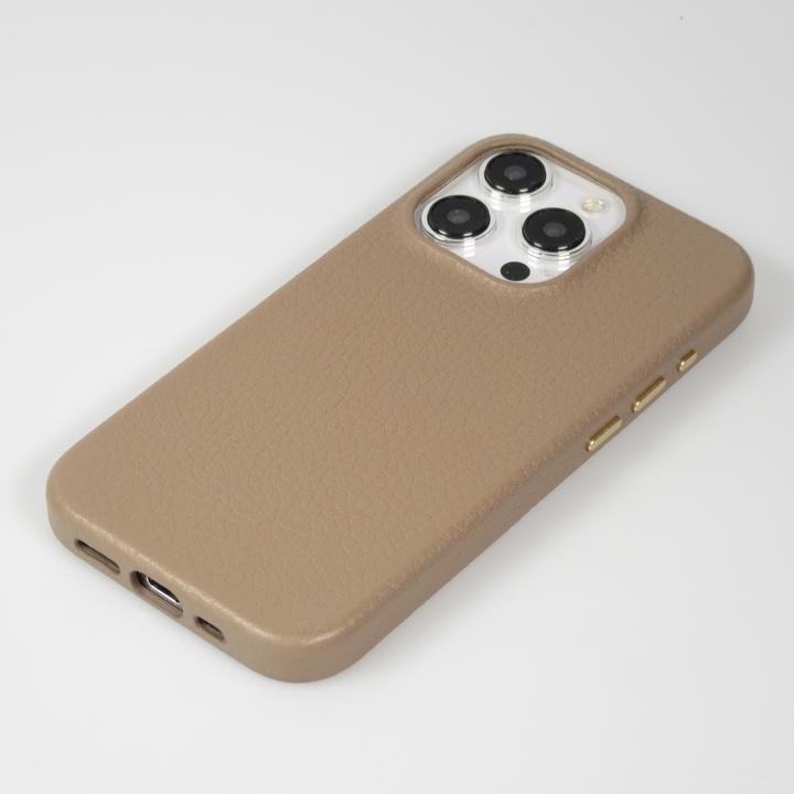 Produktbild PhoneLook Hülle Vollständig genarbtes Luxuskalbsleder mit Metallknöpfen und MagSafe (Apple iPhone 14 Pro Max)