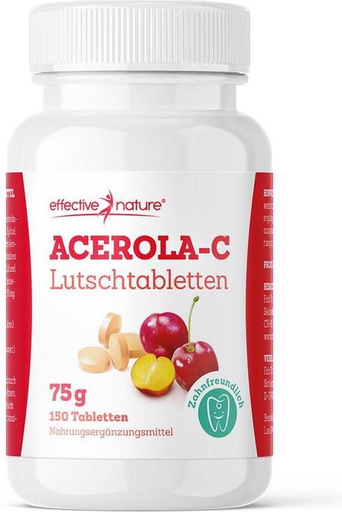 Produktbild Effective Nature Acerola mit Vitamin C (150 Stück, Tabletten, 150 g)
