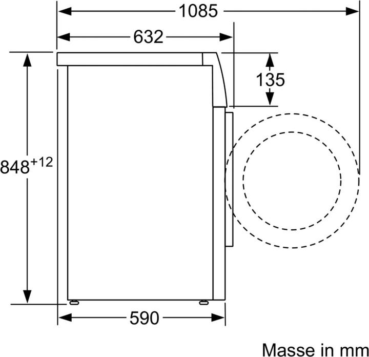 Produktbild Bosch Hausgeräte HomeProfessional WAVH8E41CH (9 kg, Links, CH-Stecker)