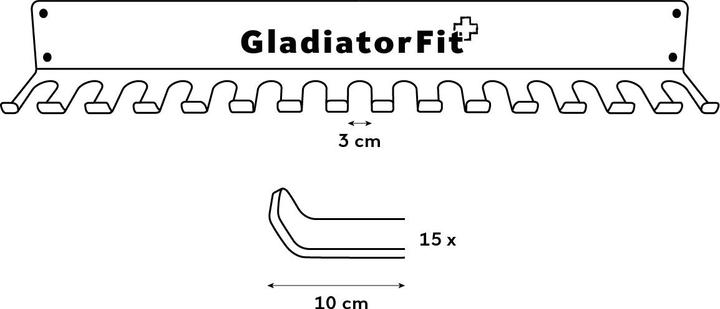 Actual product image Gladiatorfit Shelf for skipping ropes (90.50 cm)