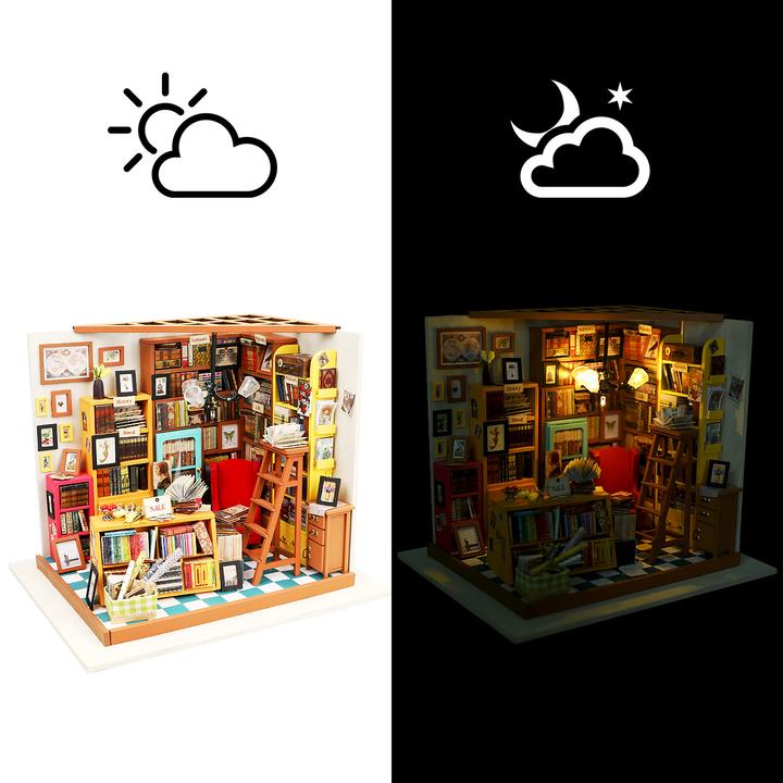 Actual product image Robotime Sam’s Study Library