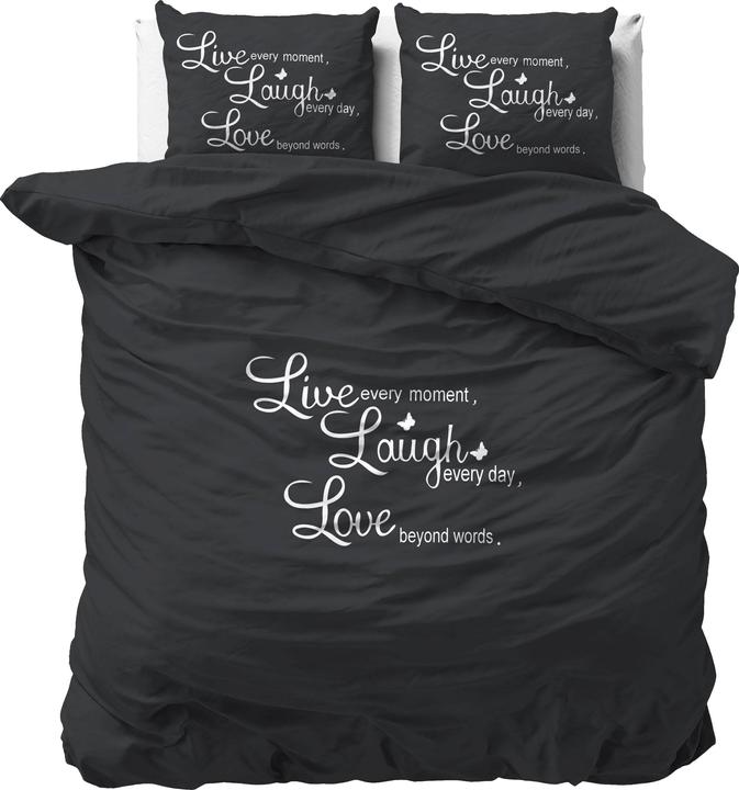 Actual product image Sleeptime Duvet cover Live, laugh and love (Duvet cover, 240 x 220 cm)