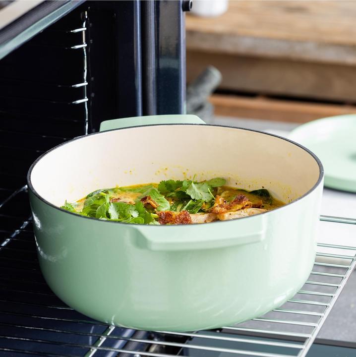 Image du produit KitchenAid braadpan émail 26cm - pistache groen - limited edition (26 cm, Cocotte + faitout, Fonte)