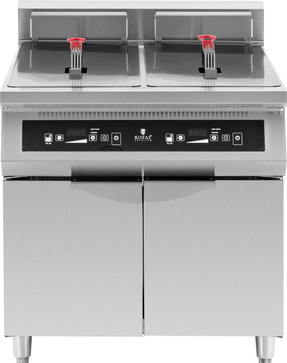 Actual product image Royal Catering Induction Fryer - 2 x 30 L - 60 to 190 °C -