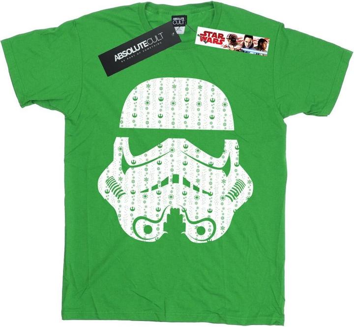 Star Wars Christmas Stormtrooper Helmet TShirt Jungen