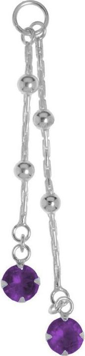Actual product image Bijouteria Belly piercing pendant (Silver 925, Crystal)
