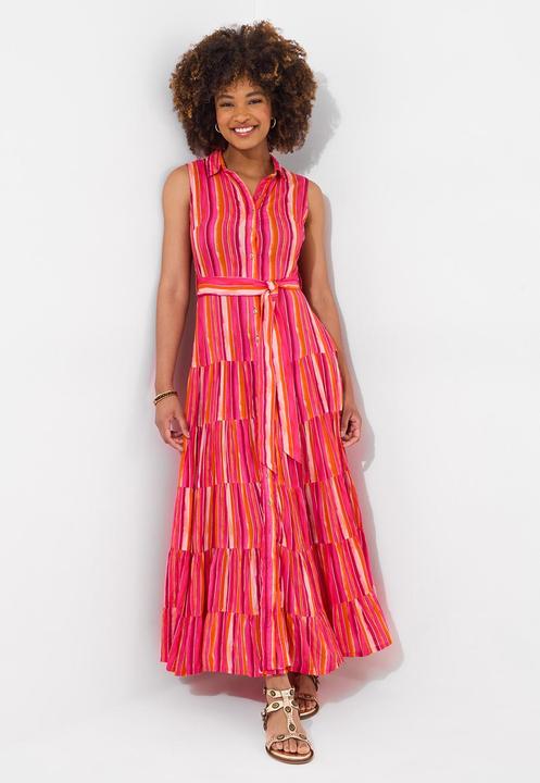 Produktbild Joe Browns Striped Sleeveless Button Through Maxi Shirt Dress (14)