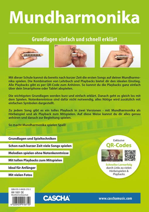 Energie-Label Mundharmonika - Schnell und einfach lernen + MP3-CD (Deutsch, Cascha, Helmut Hage, 2016)