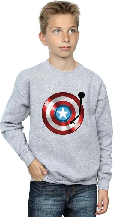 Immagine prodotto Captain America Turntable Felpa Ragazzi (152, 158)