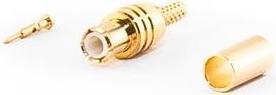 Actual product image Varia MCX Male Connector for RG316 Cable, Crimp Version