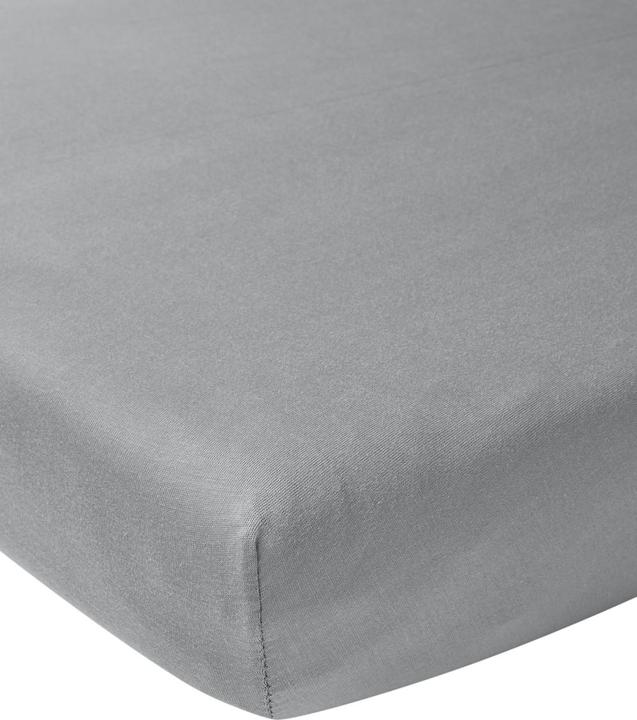 Actual product image Meyco Home jersey fitted sheet 120x200 grey