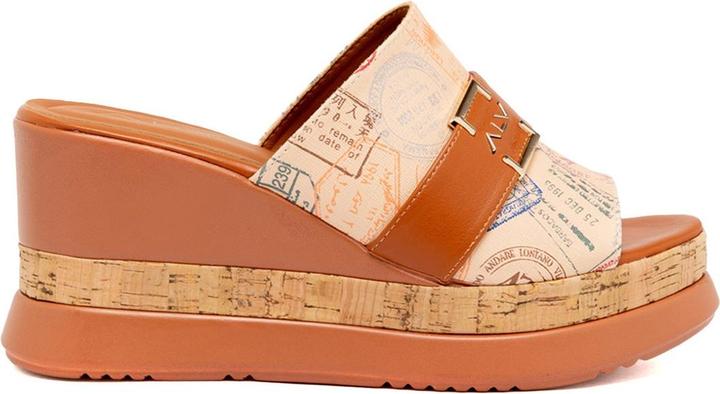 Actual product image ALV by Alviero Martini Damen Keil-Sandalen - Modell Estrada - 100% Polyurethan (39)