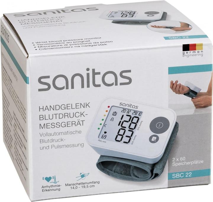 Produktbild Sanitas SBC22 (Blutdruckmessgerät Handgelenk)