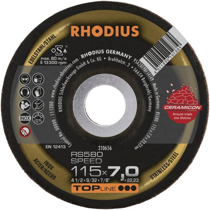 Immagine prodotto Rhodius Disco da rettifica RS580 SPEED