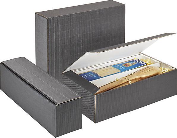 Image du produit kaiserkraft Boîte cadeau pour bouteilles, cannelure C, pour 1 bouteille, bleu, à partir de (1 x)