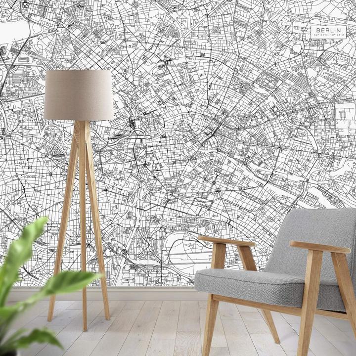 Actual product image Trenddeko Berlin city map (432 x 300 cm)