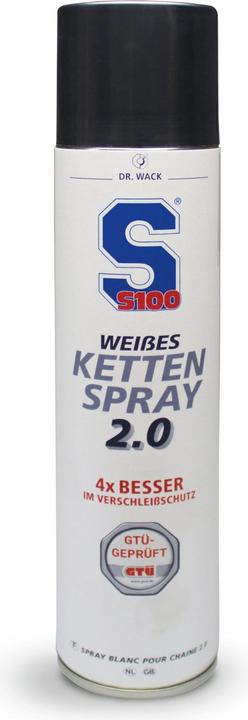 S100 Spray per catene bianco (400 ml)