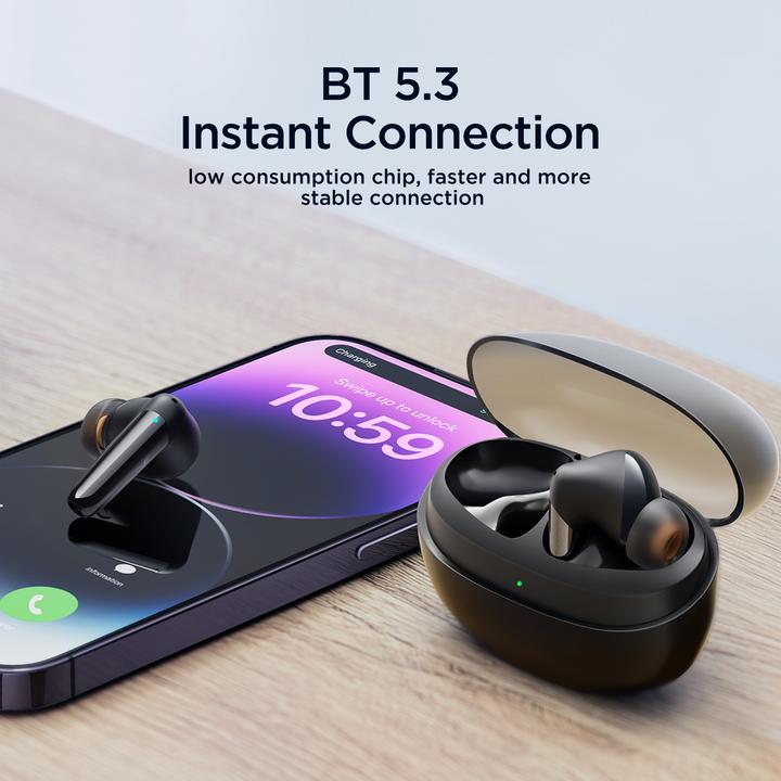 Image du produit Joyroom Écouteurs intra-auriculaires sans fil Jbuds Series JR-BB1 TWS - noir (7 h, Sans fil)