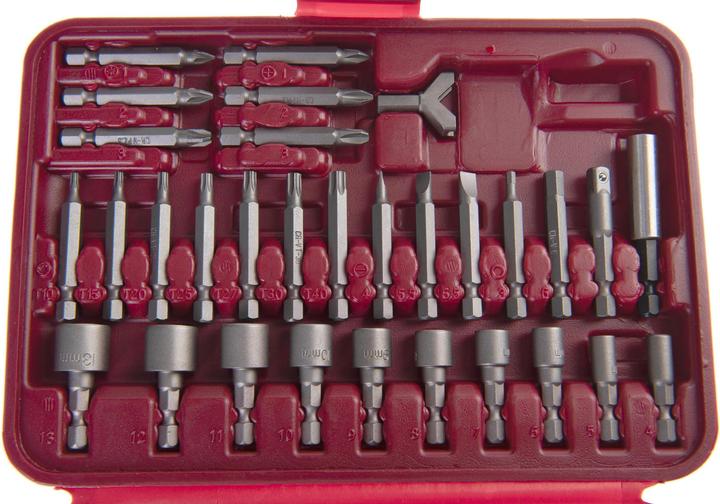 Image du produit Kraftwerk Boîte à bits universelle (Six pans creux TX M10, Six pans creux TX M15, Six pans creux TX M20, Six pans creux TX M30, Croix Phillips PH M1, Croix Phillips PH M2, Rond à six pans creux TX M8, Six pans creux TX M25, Six pans creux TX M27, Six pans creux TX M40, Croix Pozidriv PZ M1, Croix Pozidriv PZ M2, Croix Phillips PH M3)
