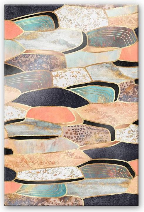 Actual product image Trenddeko Golden stones (100 x 150 cm)