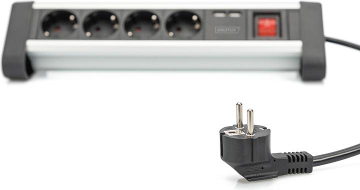 Produktbild Digitus Office-Steckdosenleiste (6 x, USB-A, 1.50 m)