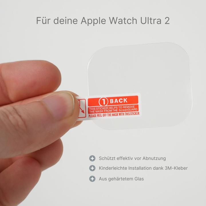 Image du produit Hermex Protection d'écran Verre de protection Couverture d'écran pour Apple Watch Ultra 2 49mm