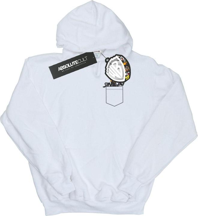 Looney Tunes Daffy Duck Faux Pocket Kapuzenpullover Mädchen