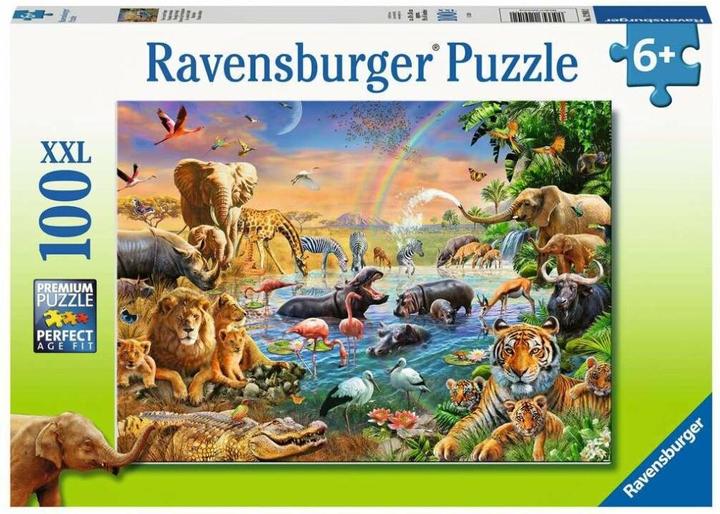 Actual product image Ravensburger Water Spring in the Savannah Puzzle, 100 Days, 12910 (100 pieces)