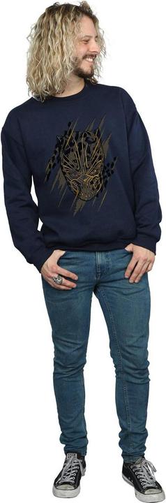 Immagine prodotto Felpa uomo Black Panther Gold Head in cotone (S)