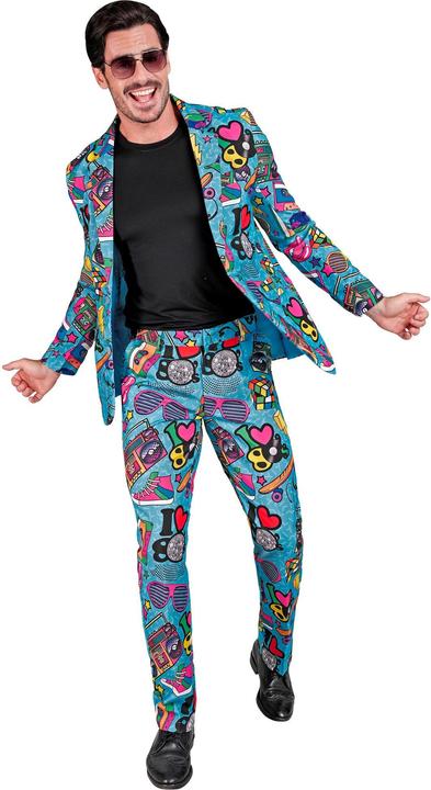 Actual product image Widmann 80er JAHRE PARTY FASHION ANZUG (Jackett, Hose), XXL (XXL)