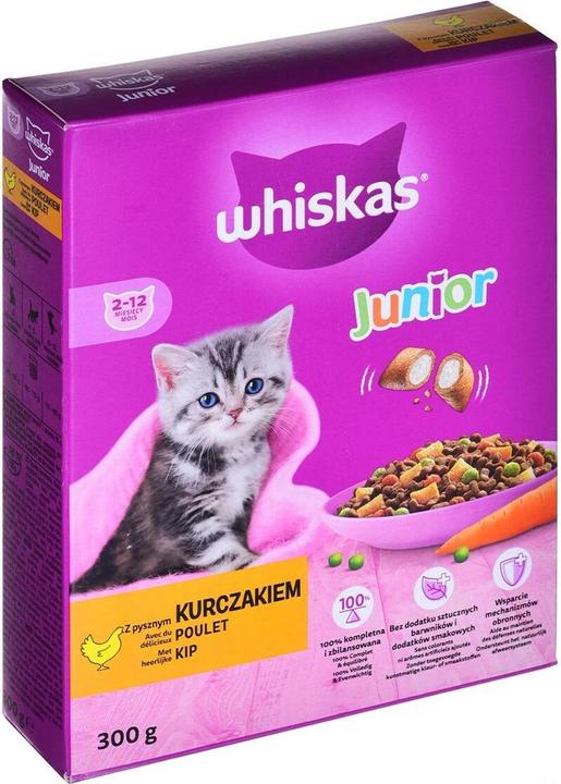 Produktbild Whiskas 5900951014079 Katzen-Trockenfutter 300 g Kitten Huhn (Junior, 300 g)