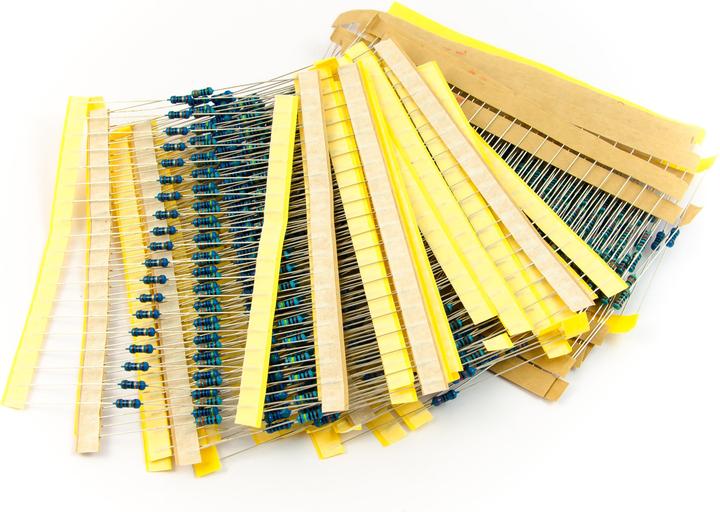 Purecrea Resistor Set 600 pcs. Assorted 1/4W 1% accuracy