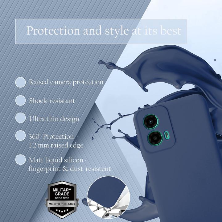 Actual product image Cadorabo Case for Motorola Moto G45 TPU Liquid Silicone Cover (Motorola Moto C)