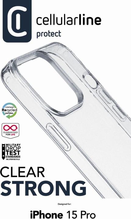 Productafbeelding Cellularline Duidelijke en sterke zaak (Apple iPhone 15 Pro)