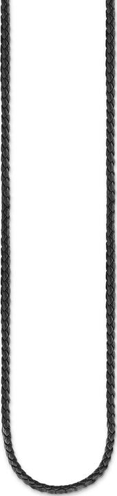 Produktbild Thomas Sabo Halskette Schwarz (Leder, 925er Silber, 75 cm)
